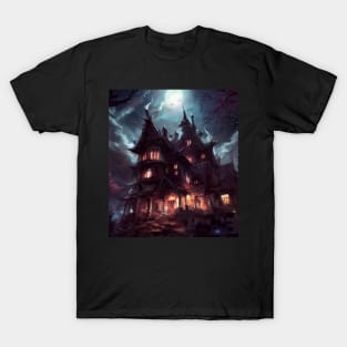 Spooky haunted house T-Shirt